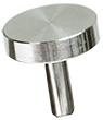 SEM pin stub Ø12.7mm diameter, no groove, 8mm pin L, aluminium